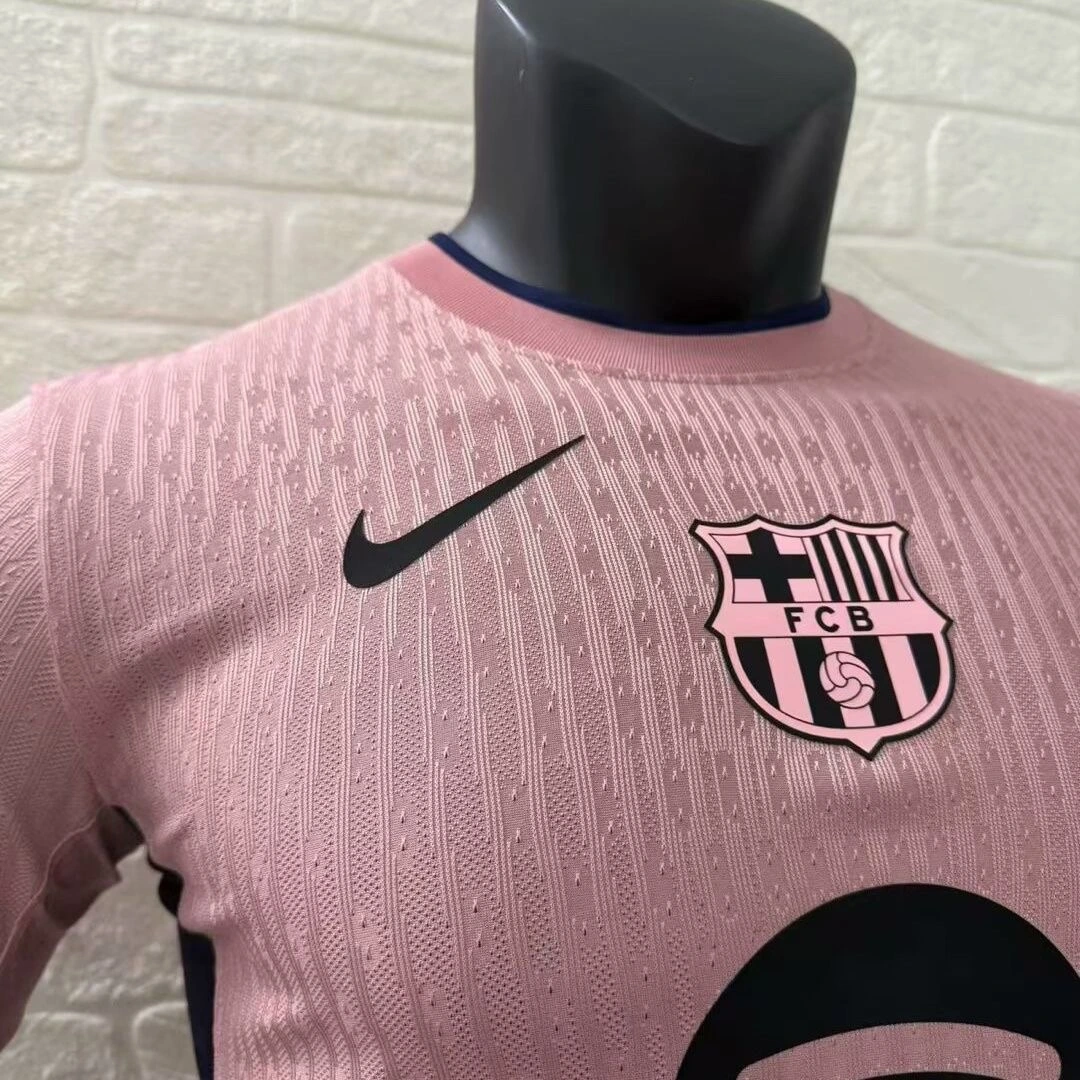 Soccer Jersey Barcelona Third Away Pink Shirt 2025/26 - Image 3