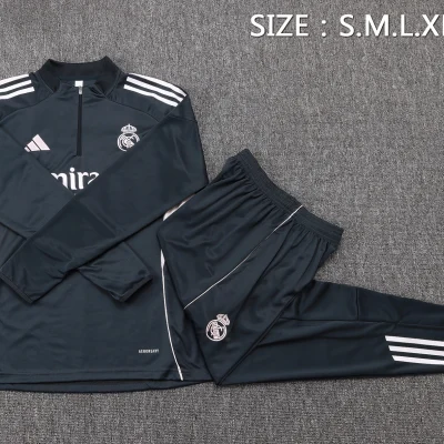 Alternative view of Real Madrid Training Kit (Sweatshirt+Pants) Dark Grey 2025/26