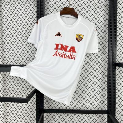 Roma Retro Soccer Jersey Away Custom Shirt 2000/01