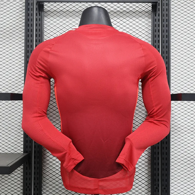 Manchester United Home Long Sleeve Football Jersey Shirt 2024/25 - Image 2