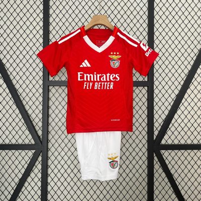 Benfica Soccer Jersey Home Kids Kit Jersey+Shorts 2024/25