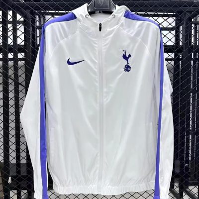 Tottenham Hotspur Windbreaker Jacket Black White 2025/26