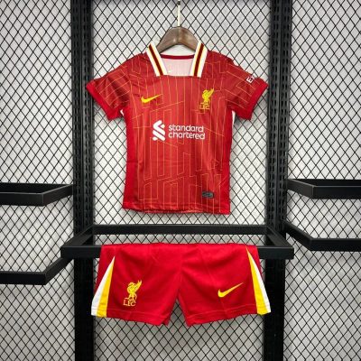 Liverpool Football Jersey Home Kids Kit Jersey+Shorts 2024/25