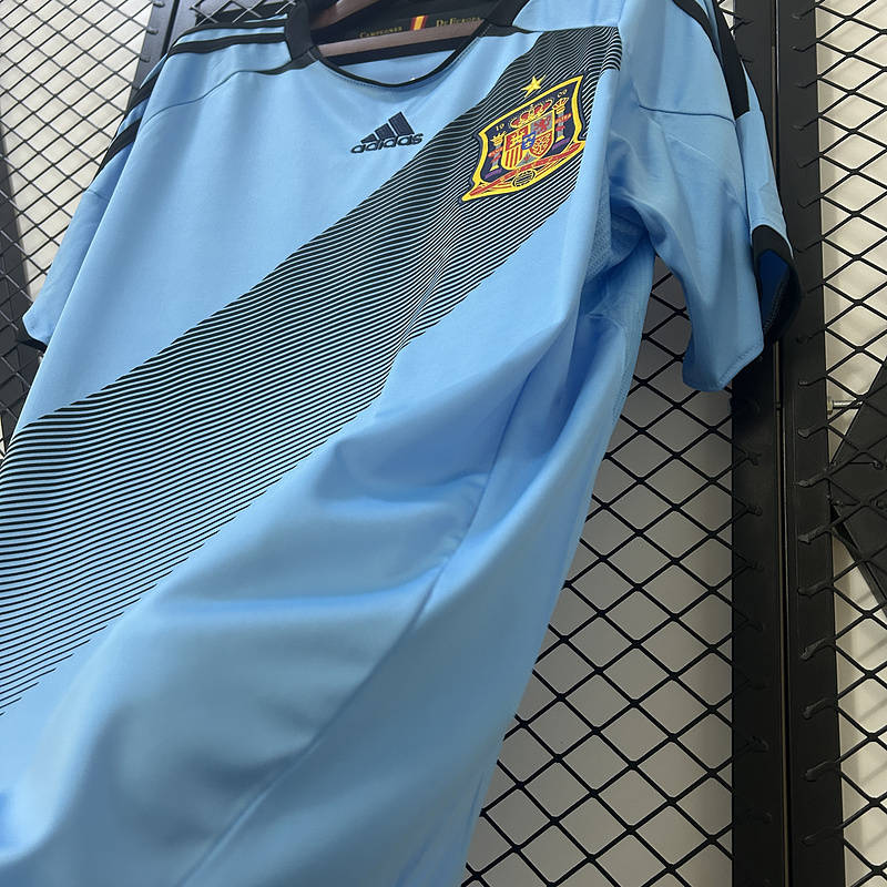 Spain Retro Soccer Jersey Away Custom Shirt 2012 - Image 5