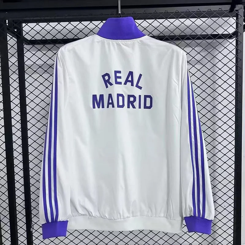 Real Madrid Windbreaker Jacket White 2025-26 - Image 2