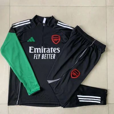 Kids Arsenal Training Kit (Sweatshirt+Pants) Black 2025/26