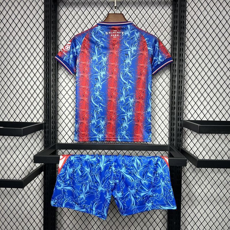 Crystal Palace Football Jersey Kids Kit Jersey+Shorts 2024/25 - Image 2