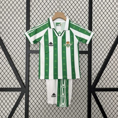 Real Betis Retro Jersey Home Kids Kit Jersey+Shorts 1995/97