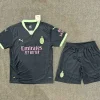 AC Milan Soccer Jersey Third Away Kids Kit Jersey+Shorts 2024/25