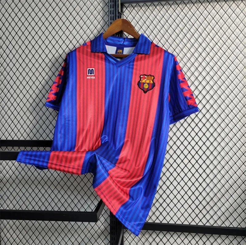 Barcelona Retro Jersey Home Soccer Shirt 1991-92 - Image 2