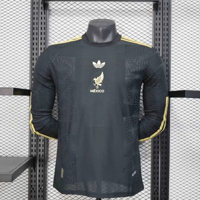 Mexico Gold Cup Black Special Long Sleeve Soccer Jersey 2025