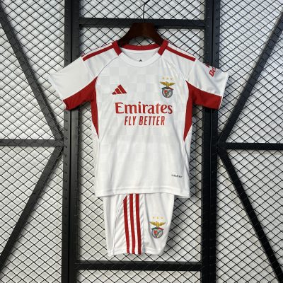 Benfica Soccer Jersey Third Away Kids Kit Jersey+Shorts 2025/26
