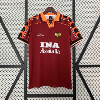 Roma Retro Soccer Jersey Home Custom Shirt 1998/99