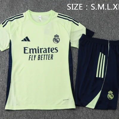 Alternative view of Real Madrid Training Jersey Kit Green 2025/26