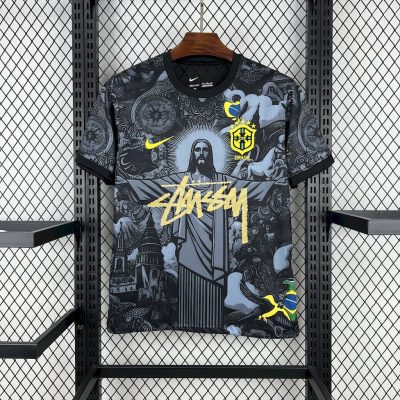 Brazil Soccer Jersey Jesus Custom Shirt 2024