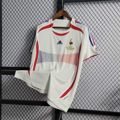 Alternative view of France Retro Soccer Jersey Away Custom Shirt World Cup 2006