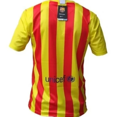Alternative view of Barcelona Retro Jersey Away Soccer Shirt 2013-14