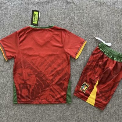 Alternative view of Cameroon Soccer Jersey Away Kids Kit Jersey+Shorts 2025