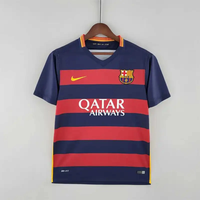 Barcelona Retro Jersey Home Soccer Shirt 2015-16
