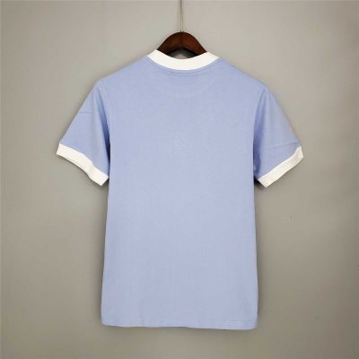 Alternative view of Manchester City Retro Home Football Jersey Shirt 1972