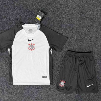 Corinthians Soccer Jersey Home Kids Kit Jersey+Shorts 2025