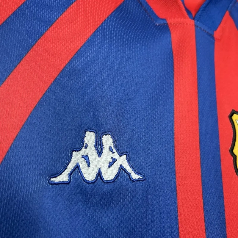 Barcelona Retro Jersey Home Soccer Shirt 1997-98 - Image 6