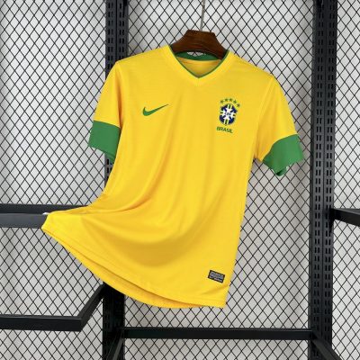 Brazil Retro Jersey Custom Home Soccer Jersey 2012