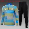 Kids Real Madrid Training Kit (Sweatshirt+Pants) Green 2025/26