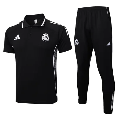 Real Madrid Training Kit (Polo+Pants) Black 2025/26