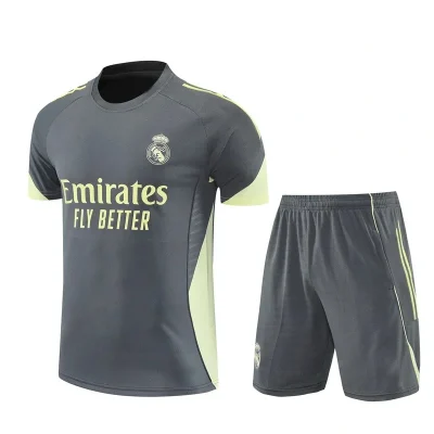 Real Madrid Training Jersey Kit Grey 2025/26