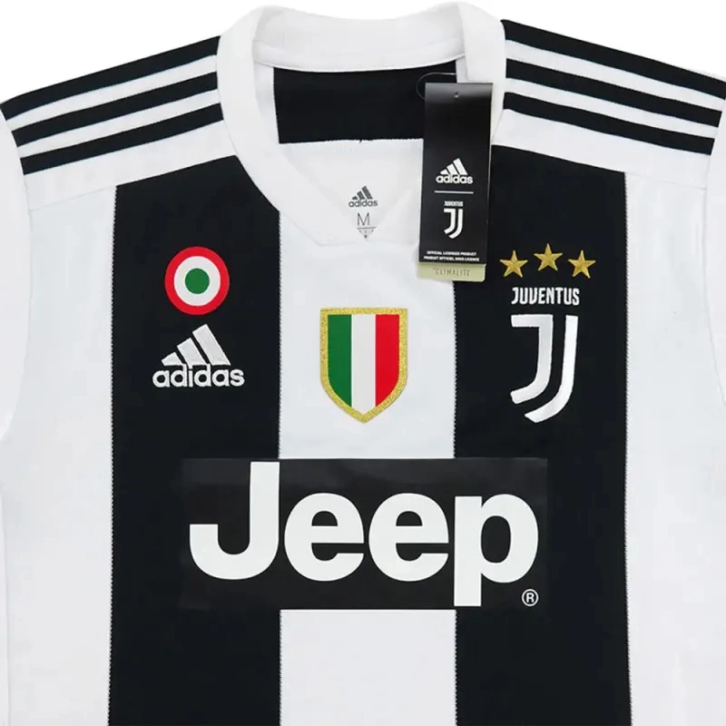 Juventus Retro Soccer Jersey Home Custom Shirt 2018-19 - Image 3