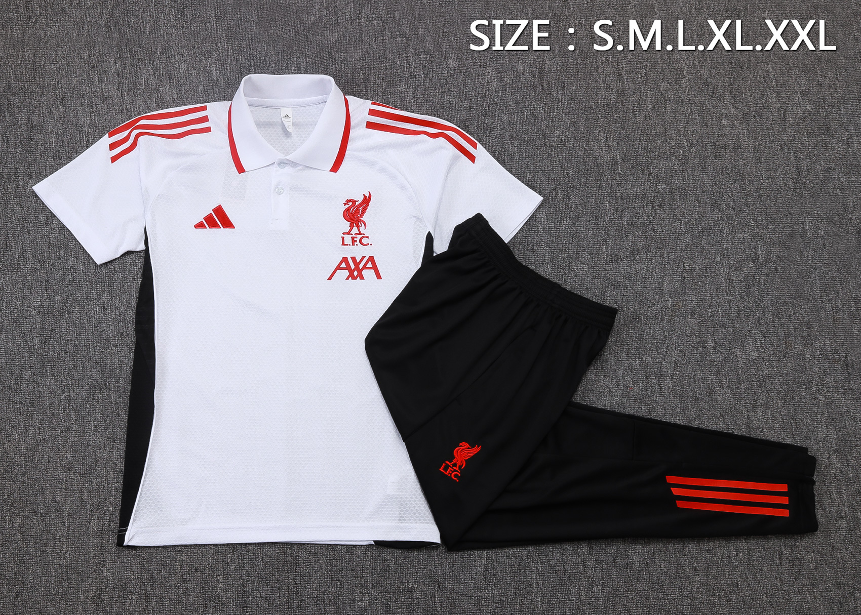 Liverpool Training Kit (Polo+Pants) White 2025/26 - Image 2