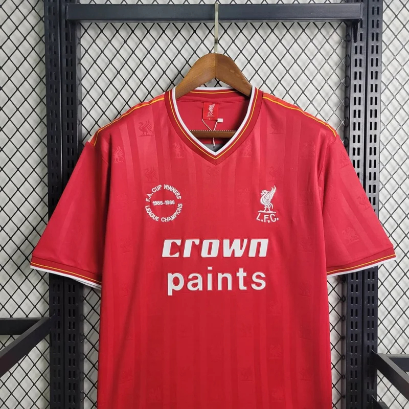 Liverpool Retro Football Jersey Home Custom Shirt 1985-86 - Image 3