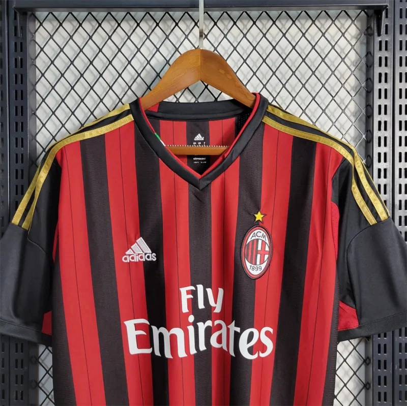 Kaká #22 AC Milan Retro Soccer Jersey Home Shirt 2013/14 - Image 3