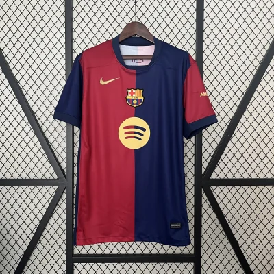 Barcelona Home Soccer Jersey 2024/25 - Spotify Logo Without Text