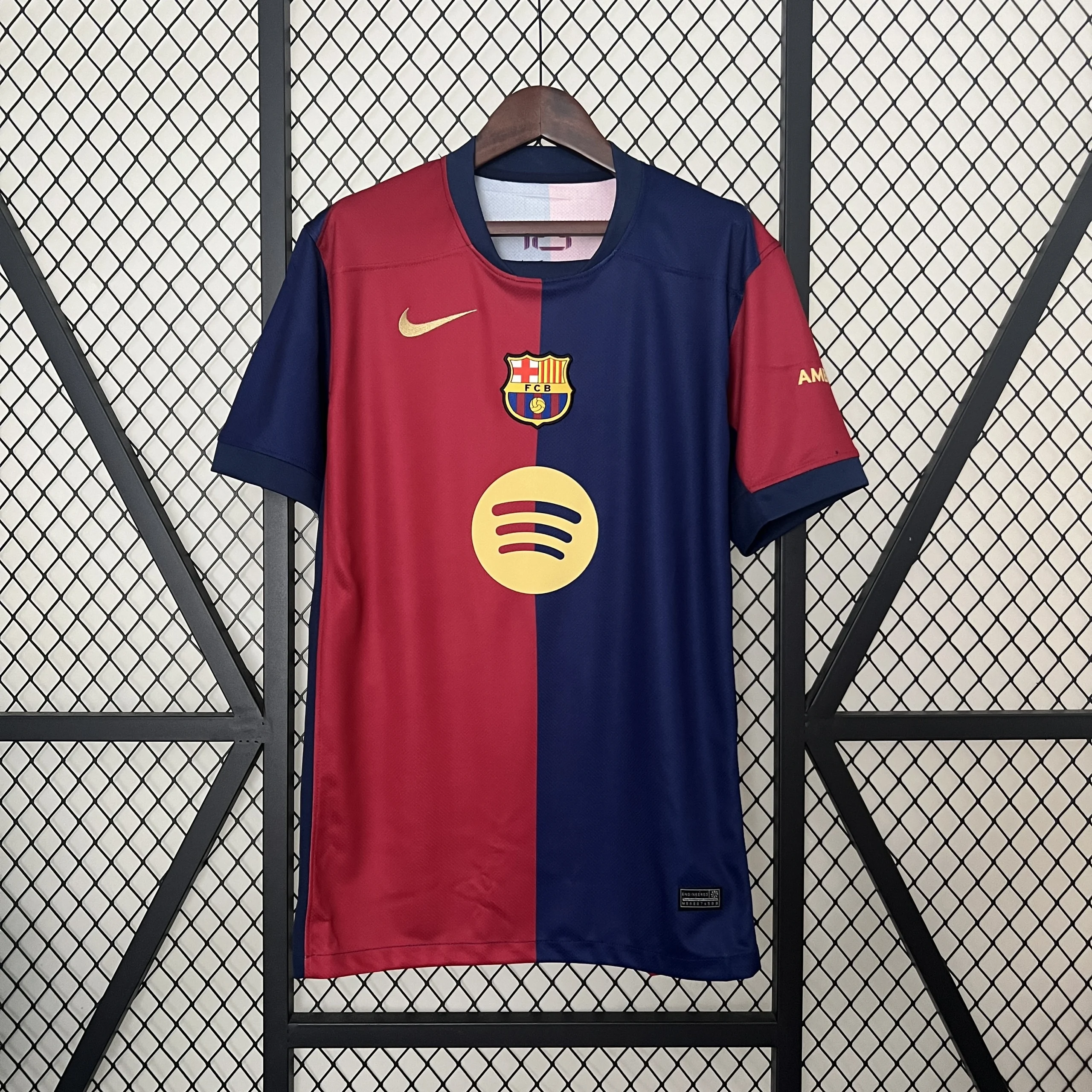 Barcelona Home Soccer Jersey 2024/25 - Spotify Logo Without Text