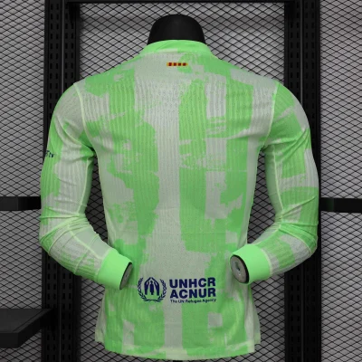 Alternative view of Soccer Jersey Barcelona Third Away Shirt Long Sleeve 2024/25 Spotify Logo Without Text