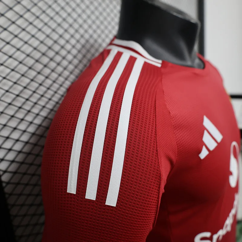 Manchester United Home Long Sleeve Football Jersey Shirt 2024/25 - Image 6