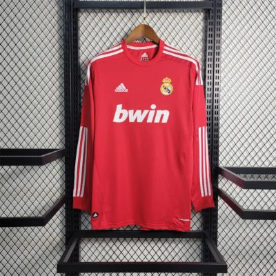 Real Madrid Retro Jersey Away Long Sleeve Soccer Shirt 2011/12