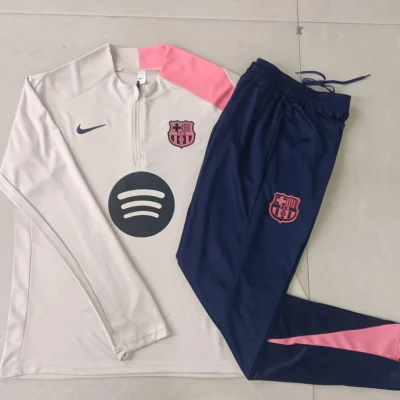 Alternative view of Kids Barcelona Training Kit (Sweatshirt+Pants) Beige 2025/26