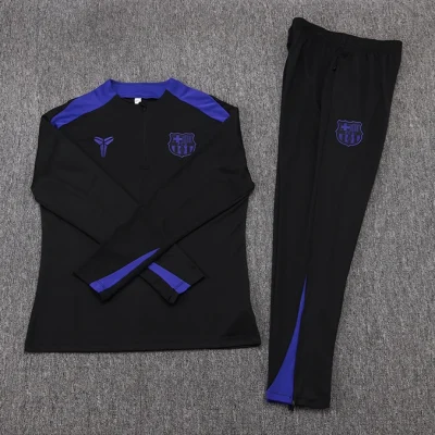 Alternative view of Barcelona Training Kit (Sweatshirt+Pants) Black 2025/26