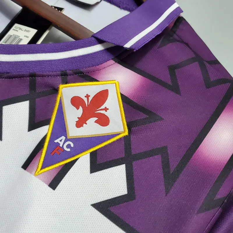 Fiorentina Retro Soccer Jersey Away Custom Shirt 1992/93 - Image 6