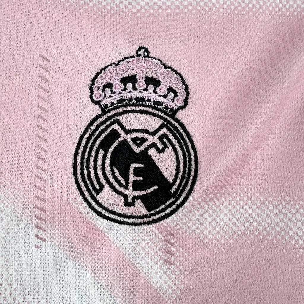 Real Madrid Soccer Jersey Pink Special Edition Custom Shirt 2024/25 - Image 3