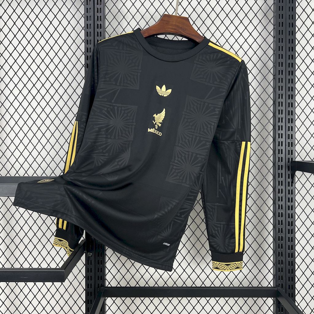 Mexico Gold Cup Black Special Long Sleeve Soccer Jersey Custom Shirt 2025