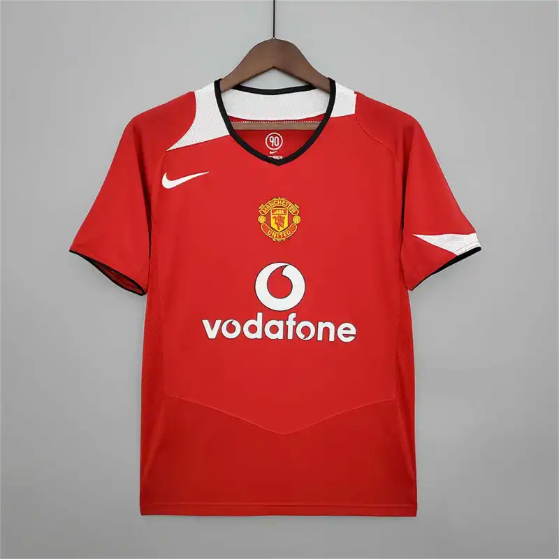 Rooney #8 Manchester United Retro Home Football Jersey Shirt 2004/06 - Image 2