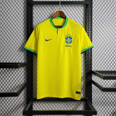Brazil Retro Soccer Jersey Home Custom Shirt World Cup 2022