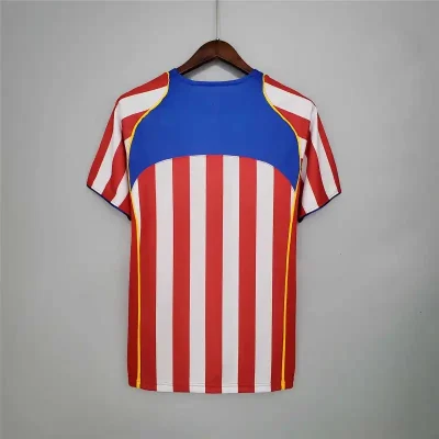Alternative view of Atletico Madrid Retro Soccer Jersey Home Shirt 2004/05