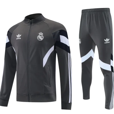 Real Madrid Training Kit (Jacket+Pants) Grey 2025/26