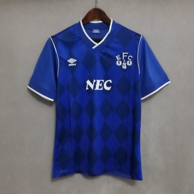 Everton Retro Football Jersey Home Custom Shirt 1986/87
