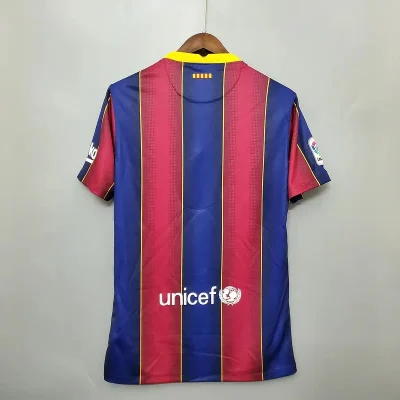Alternative view of Barcelona Retro Jersey Home Soccer Shirt 2020-21